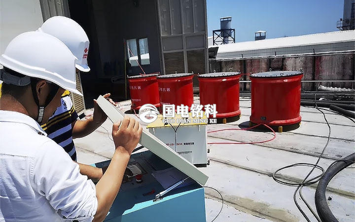 火力發(fā)電站耐壓試驗現(xiàn)場