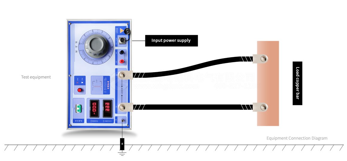 大電流試驗(yàn)箱連接示意圖