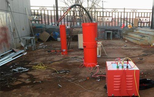 變頻串聯(lián)諧振實(shí)驗(yàn)裝置接線圖